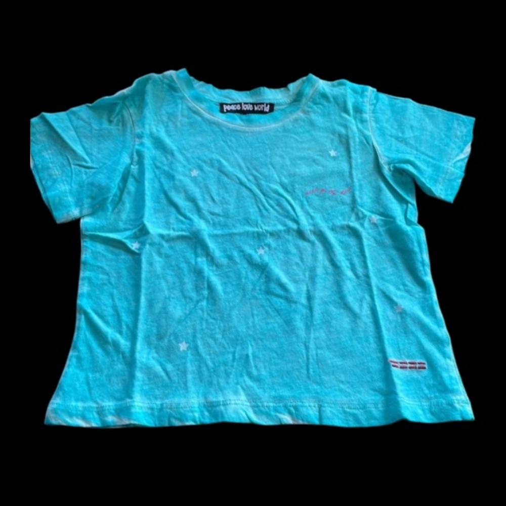 Peace Love World Sz 6 Tee
